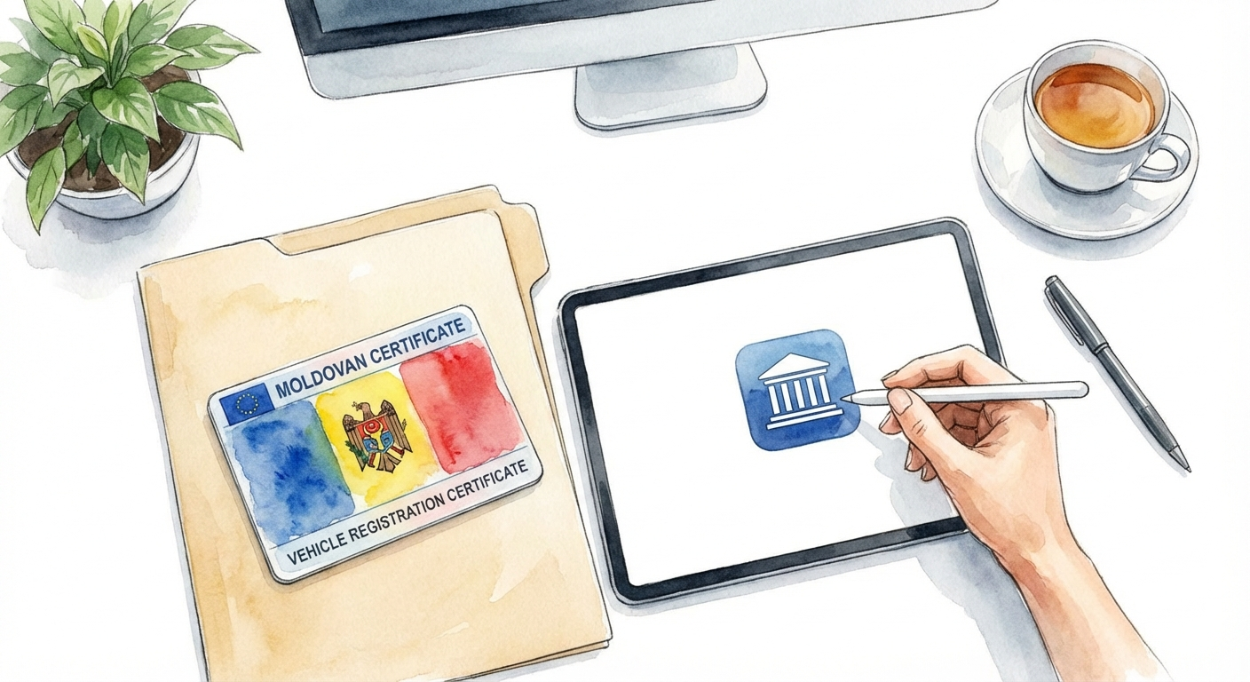 Как восстановить свидетельство о регистрации авто в Молдове в 2026 году